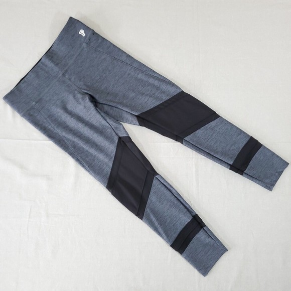 Victoria Secret Pink Yoga Gym Pants Lounge Pants 170/68A Small Black Gray Mesh - Picture 2 of 10